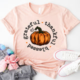 Thankful Shirt, Grateful Shirt, Blessed Shirt, Happy Thanksgiving Shirt