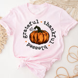 Thankful Shirt, Grateful Shirt, Blessed Shirt, Happy Thanksgiving Shirt