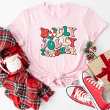 Holly Jolly Teacher Christmas Sweatshirt, Holiday Class Party Sweatshirt