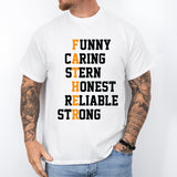 Caring Fun Brave Father Shirt, Father's Day Cute Shirt