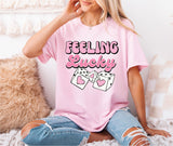 Feeling Lucky Valentine Shirt, Retro Valentine Dice Shirt, Girlfriend Sweatshirt