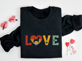 Dog Lover Sweatshirt, Love Paw Shirt, Dog Lover Shirt, Valentine’s Day Shirt