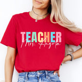 Custom Teacher Shirt, Teacher Name Shirt, Personalized Teacher Shirt