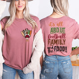 Its All About Football Family and the Food, Thanksgiving Men Sweatshirt