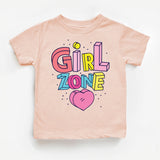 Girl zone Typography Kids T-Shirt, Girl Power Shirt