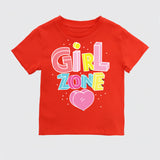 Girl zone Typography Kids T-Shirt, Girl Power Shirt