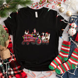 Farm Animals Christmas Sweatshirt, Christmas Farm Animals Truck Shirt
