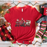 Farm Animals Christmas Sweatshirt, Christmas Farm Animals Truck Shirt