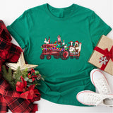 Farm Animals Christmas Sweatshirt, Christmas Farm Animals Truck Shirt