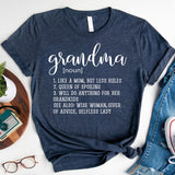 Grandma Definition Shirt, Grandma Shirts
