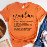 Grandma Definition Shirt, Grandma Shirts