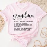 Grandma Definition Shirt, Grandma Shirts