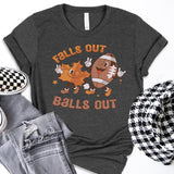 Falls Out Balls Out Football Shirt, Men Fall Shirts, Funny Football Shirt