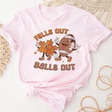 Falls Out Balls Out Football Shirt, Men Fall Shirts, Funny Football Shirt