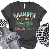 Classic Cars Grandpa Shirt, Classic Cars T-Shirt For Papa