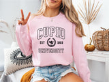 Cupid University T-Shirt, Cute Valentine's Day Sweatshirt, Funny College Sweatshirt