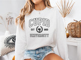 Cupid University T-Shirt, Cute Valentine's Day Sweatshirt, Funny College Sweatshirt