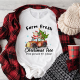 Farm Fresh Christmas Trees Shirt, Pine Spruce Fir Cedar Sweatshirt