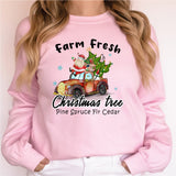 Farm Fresh Christmas Trees Shirt, Pine Spruce Fir Cedar Sweatshirt
