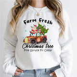 Farm Fresh Christmas Trees Shirt, Pine Spruce Fir Cedar Sweatshirt
