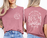 Campfire Shirt, No City Lights Just Camp Fire Nights Shirt
