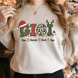 Gigi Christmas Shirt, Nana Xmas Tee, Grandma Claus Shirt, Merry Gigi Shirt