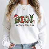 Gigi Christmas Shirt, Nana Xmas Tee, Grandma Claus Shirt, Merry Gigi Shirt
