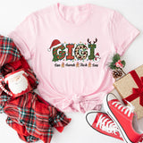 Gigi Christmas Shirt, Nana Xmas Tee, Grandma Claus Shirt, Merry Gigi Shirt