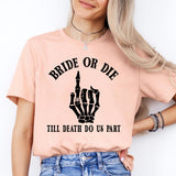 Rock Bachelorette, Emo Bachelorette Party, Bride or Die Shirt, Bride Squad Shirt