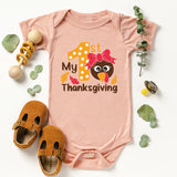 My First Thanksgiving Onesie, Thanksgiving Baby Shirt