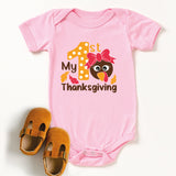My First Thanksgiving Onesie, Thanksgiving Baby Shirt
