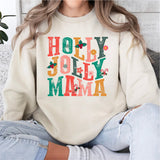 Holly Jolly Mama Sweatshirt, Mom Christmas Sweatshirt, Holly Jolly Mama Shirt