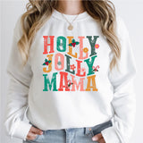Holly Jolly Mama Sweatshirt, Mom Christmas Sweatshirt, Holly Jolly Mama Shirt