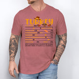 Turkey Nutritional Facts T-Shirt, Funny Thanksgiving Shirt
