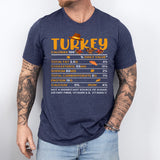 Turkey Nutritional Facts T-Shirt, Funny Thanksgiving Shirt