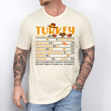 Turkey Nutritional Facts T-Shirt, Funny Thanksgiving Shirt