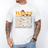 Turkey Nutritional Facts T-Shirt, Funny Thanksgiving Shirt