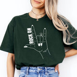 Rock On Bride T-Shirt, Ring Finger T-Shirt, Engaged T-Shirt, Fiancé Tee