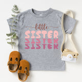 Little Sister Heart Toddler Shirt, Lil Sis Kid's Shirt