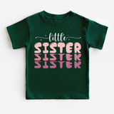 Little Sister Heart Toddler Shirt, Lil Sis Kid's Shirt
