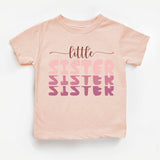 Little Sister Heart Toddler Shirt, Lil Sis Kid's Shirt
