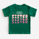 Little Sister Heart Toddler Shirt, Lil Sis Kid's Shirt