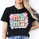 Floral Mama Shirt, Retro Mama Shirt
