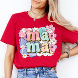 Floral Mama Shirt, Retro Mama Shirt