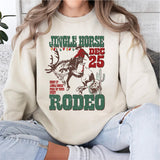 Jingle Horse Rodeo Shirt, Country Boy Christmas Shirt, Christmas Western T Shirt