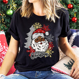 Merry Christmas Black Santa Shirt, Afro American Black Santa Christmas Shirt