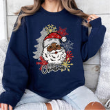Merry Christmas Black Santa Shirt, Afro American Black Santa Christmas Shirt
