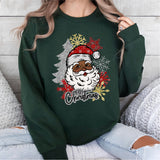 Merry Christmas Black Santa Shirt, Afro American Black Santa Christmas Shirt
