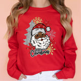 Merry Christmas Black Santa Shirt, Afro American Black Santa Christmas Shirt