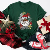 Merry Christmas Black Santa Shirt, Afro American Black Santa Christmas Shirt